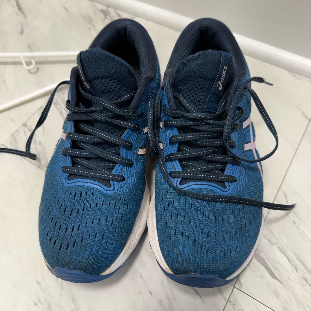 ASICS Women's Blue Running Shoes - Comfortable Cushioned Support